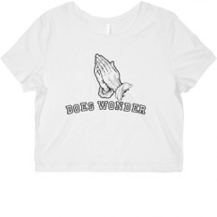 Ladies Slim Fit Crop Top Tee