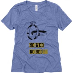 Ladies Relaxed Fit Super Soft Triblend V-Neck Tee