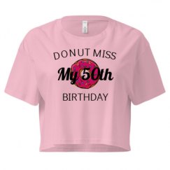 Ladies Festival Cali Crop Top Tee