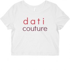 Ladies Slim Fit Crop Top Tee