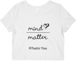 Ladies Slim Fit Crop Top Tee