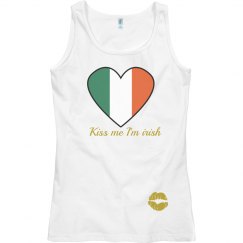 Irish flag ladies top