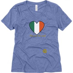 Ladies Relaxed Fit Super Soft Triblend V-Neck Tee