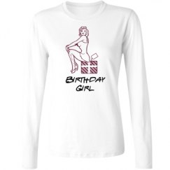 Ladies Relaxed Fit Basic Long Sleeve Tee