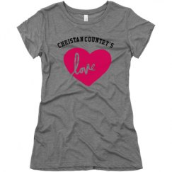 Ladies Slim Fit Super Soft Triblend Tee