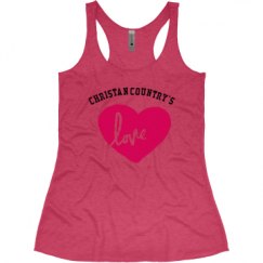 Ladies Slim Fit Super Soft Racerback Triblend Tank