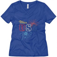 Ladies Relaxed Fit V-Neck Tee