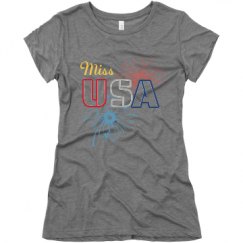 Ladies Slim Fit Super Soft Triblend Tee