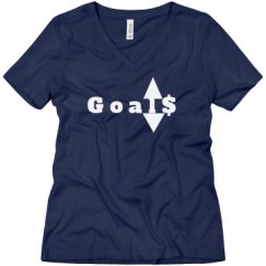 Ladies Relaxed Fit V-Neck Tee