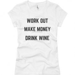 Ladies Slim Fit Basic Promo Jersey Tee