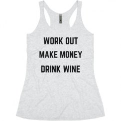 Ladies Slim Fit Super Soft Racerback Triblend Tank