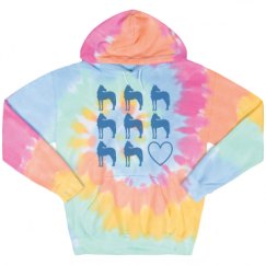 Unisex Tie-Dye Fleece Hoodie