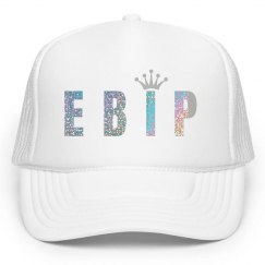 EBIP Silver Glitter Snap-back hat