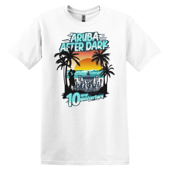 AAD 10TH ANNIVERSARY 2025 T-Shirt - ARUBA BAE AAD 10TH ANNIVERSARY 2025 T-Shirt - ARUBA BAE