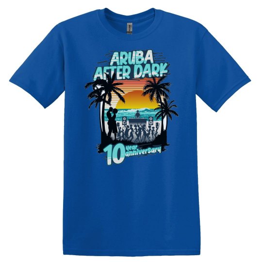 AAD 10TH ANNIVERSARY 2025 T-Shirt - ARUBA BAE AAD 10TH ANNIVERSARY 2025 T-Shirt - ARUBA BAE
