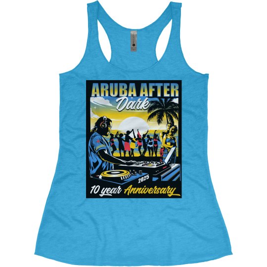AAD 10TH ANNIVERSARY 2025 WOMENS TANK - ARUBA SUN & FUN AAD 10TH ANNIVERSARY 2025 WOMENS TANK - ARUBA SUN & FUN