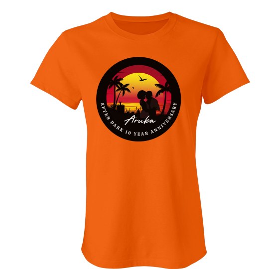 AAD 10TH ANNIVERSARY 2025 WOMEN'S TEE - ARUBA ROMANCE AAD 10TH ANNIVERSARY 2025 WOMEN'S TEE - ARUBA ROMANCE