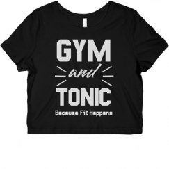 Ladies Slim Fit Crop Top Tee