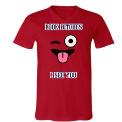 Unisex V-Neck Jersey Tee