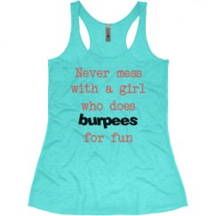 Ladies Slim Fit Super Soft Racerback Triblend Tank