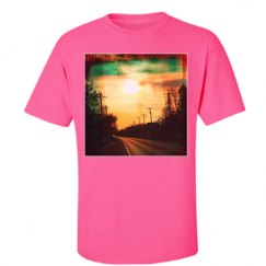 Unisex Ultra Cotton Safety Neon Crewneck Tee