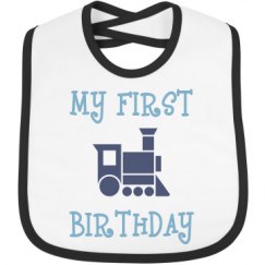 Infant Contrast Trim Bib