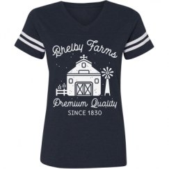 Ladies Relaxed Fit Vintage Sports Tee