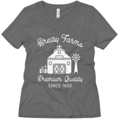 Ladies Relaxed Fit V-Neck Tee