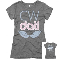 CW DATI AQUA LOGO SLIM FIT TEE