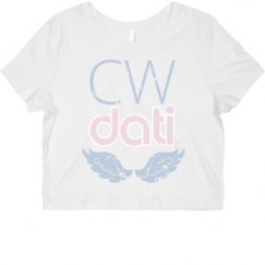 Ladies Slim Fit Crop Top Tee