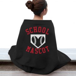 School Baseball Stadium Blanket