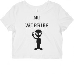 Ladies Slim Fit Crop Top Tee