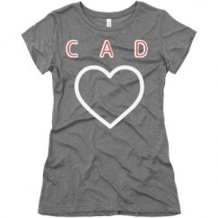 Ladies Slim Fit Super Soft Triblend Tee