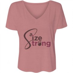 Ladies Flowy Slouchy V-Neck Tee