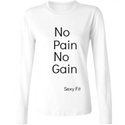 Ladies Relaxed Fit Basic Long Sleeve Tee