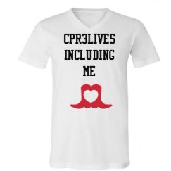 Unisex V-Neck Jersey Tee