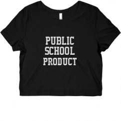 Ladies Slim Fit Crop Top Tee