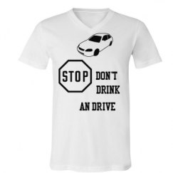 Unisex V-Neck Jersey Tee