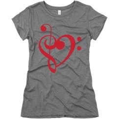 Ladies Slim Fit Super Soft Triblend Tee