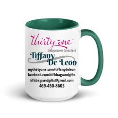 15oz Ceramic Mug with Color Inside