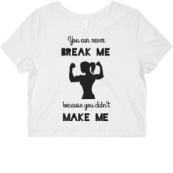 Ladies Slim Fit Crop Top Tee