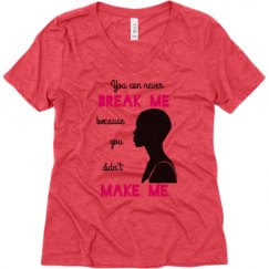 Ladies Relaxed Fit Super Soft Triblend V-Neck Tee
