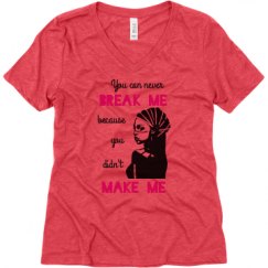 Ladies Relaxed Fit Super Soft Triblend V-Neck Tee