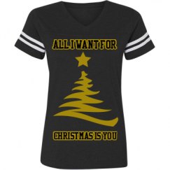 Ladies Relaxed Fit Vintage Sports Tee