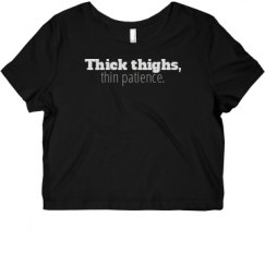 Ladies Slim Fit Crop Top Tee