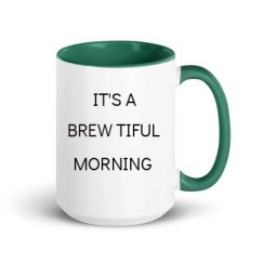 15oz Ceramic Mug with Color Inside