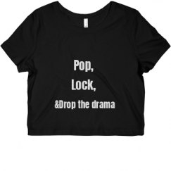 Ladies Slim Fit Crop Top Tee