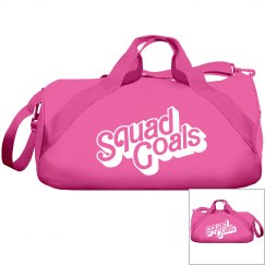 Squad Goals Hot Pink Duffle Bag 