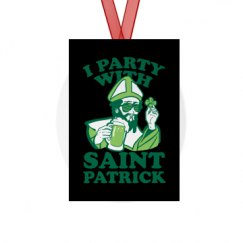 Metal Oval Christmas Ornament
