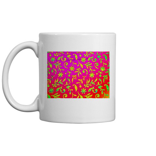 Abstract pattern on red